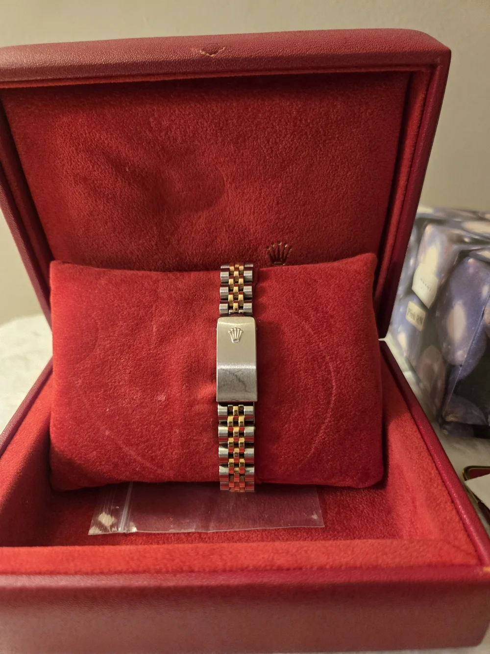 Rolex Two-Tone Gold and Steel Women's Watch with Diamond Markers